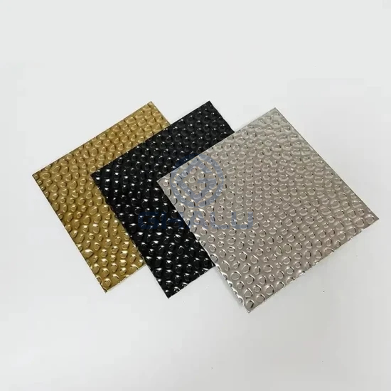 Bobinas de láminas de aluminio con relieve de guijarros