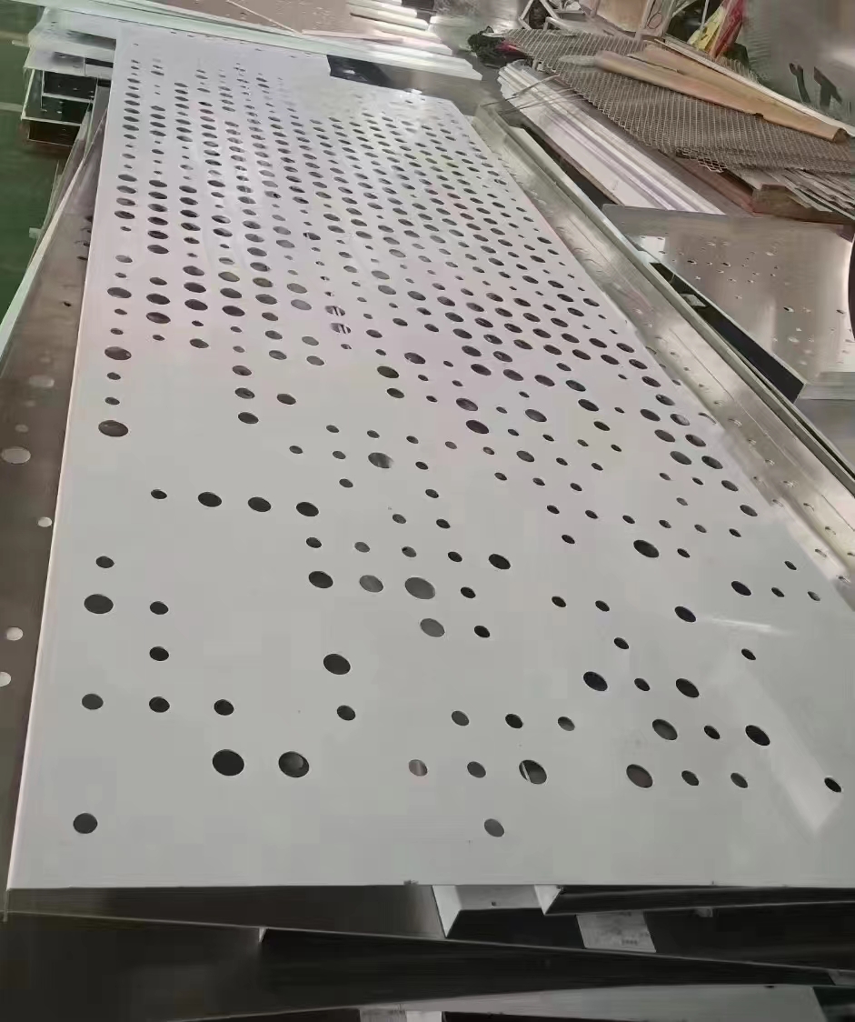 Paneles de láminas de aluminio perforado 