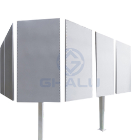 Paneles individuales de aluminio para fachada de pared
